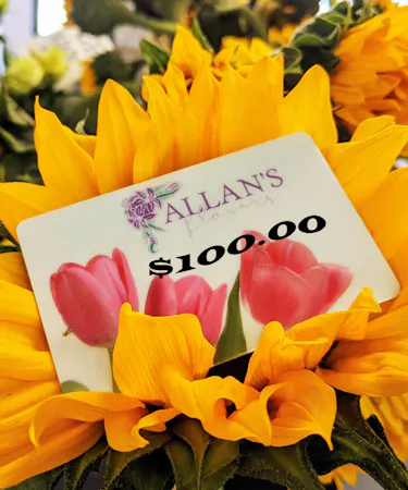 $100 Gift Card for Allan's Flowers
