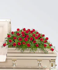 36 Red Roses Casket Spray