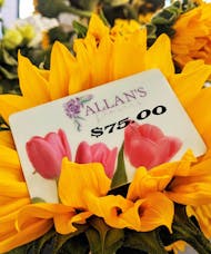$75 Allan's Flowers Gift Card