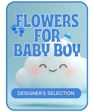 Our designers will create a unique arrangement for a Baby Boy