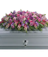 Lavender Casket Spray