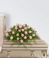 Rose Tranquility Casket Spray