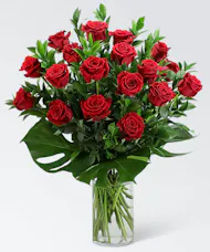 Red Roses with Modern Foliage (12)