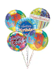 Happy Birthday Mylar Balloon Bouquet