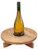 Mango Wood Charcuterie Board with a center holder for wine or dip