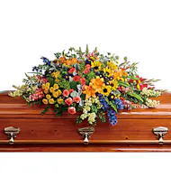 Reflections of Color Casket Spray