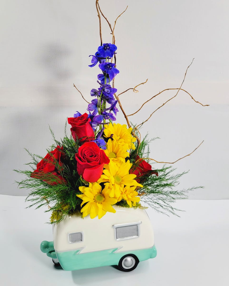 Road Trip! Father's Day Camper Arrangement Prescott Gift Delivery