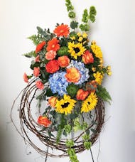 Rustic Beauty Funeral Wreath