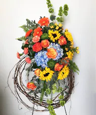 Rustic Beauty Funeral Wreath
