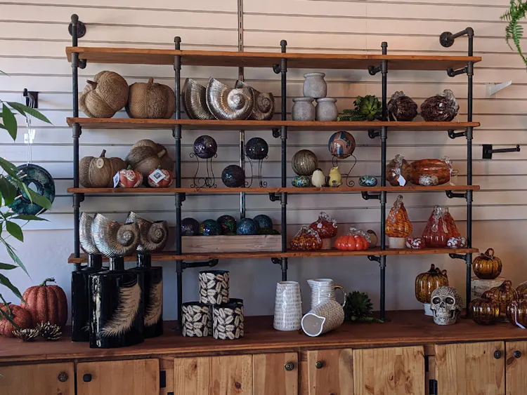 Seasonal decorations and nick-nacks on display in our Prescott location